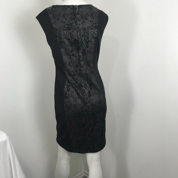 Oasis Foschini Snakeskin Black Cutout Dress - Picture 3 of 6